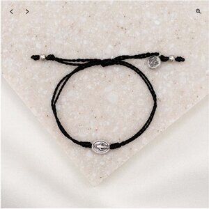 🆕 My Saint My Hero Say Yes Miraculous Mary Bracelet - Black and Silver